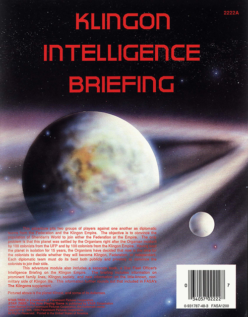 2222A: Klingon Intelligence Briefing (1986)