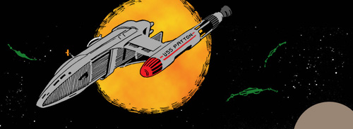 Marshall class starship (FASA2011; Colorized: Original Image)