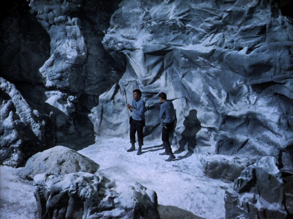 Spock and McCoy in Sarpeidon's Ice Age (TOS78)