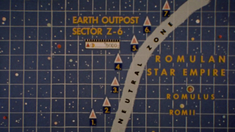 Map of the Romulan Neutral Zone showing Romii (TOS 08)
