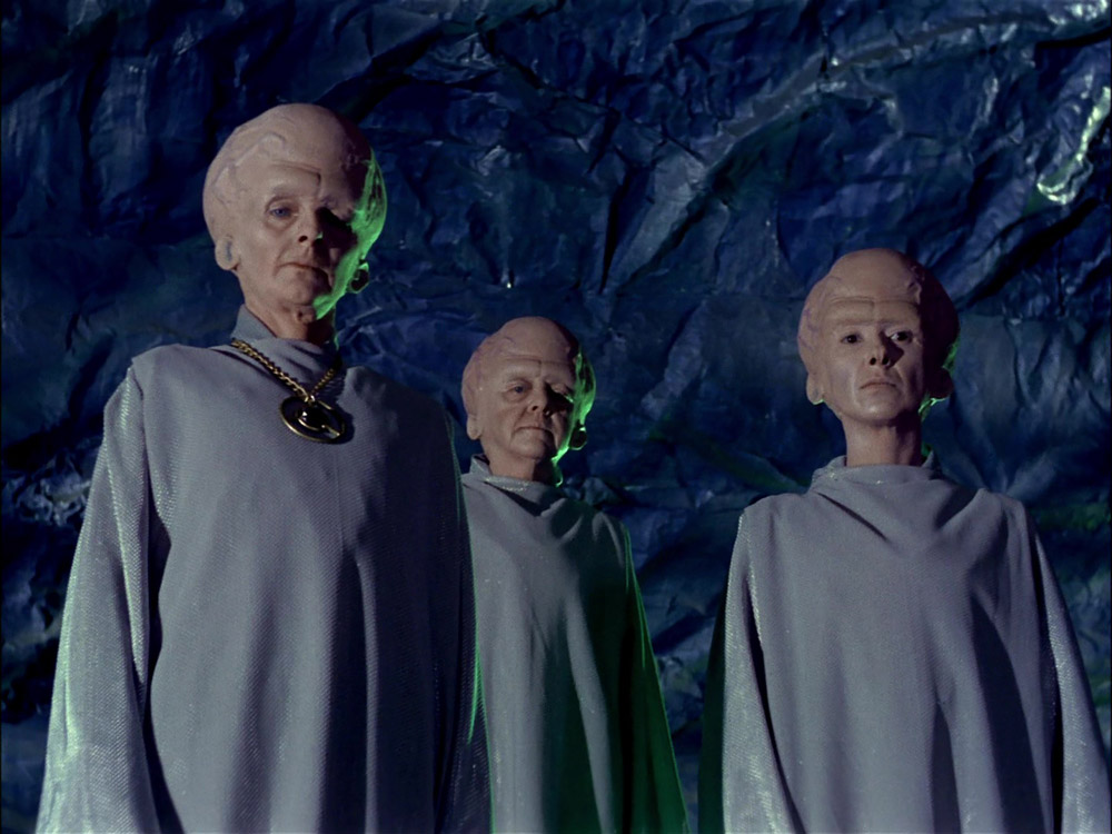 From left: The Keeper with the First and Second Talosians (TOS01)