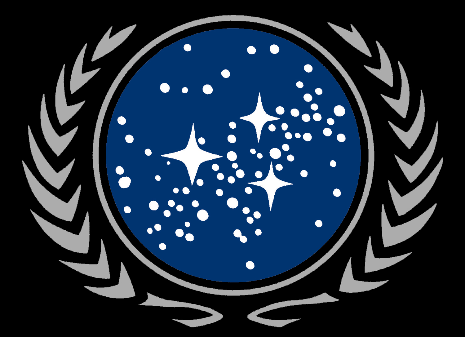 Seal of the United Federation of Planets (24th Century) (FASA 2012; Original B&W Image)