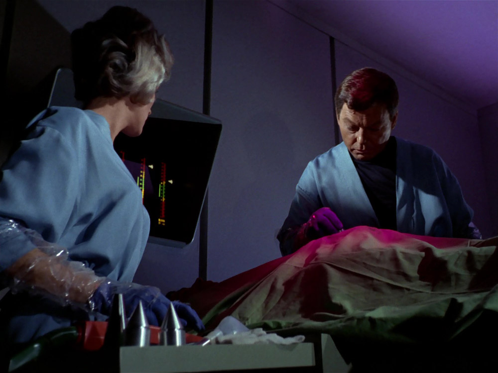 Nurse Chapel assisting Dr. McCoy with surgery (TOS 06)