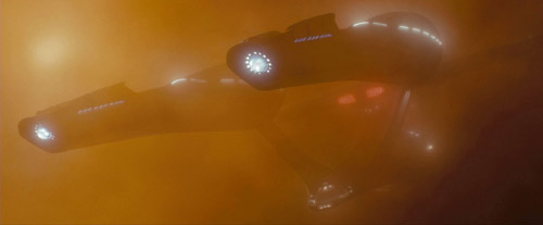 U.S.S. Enterprise NCC-1701 within Titan's atmosphere (ST11)