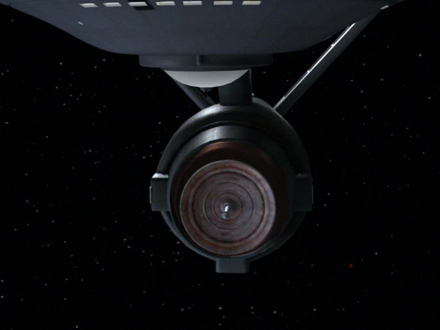 Deflector dish on a Constitution class starship (TOS 21)